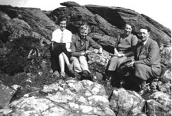 13 Holmes with Doris Reynolds and two students (probably in Northern Ireland in the 1930s. Does anyone recognise them?